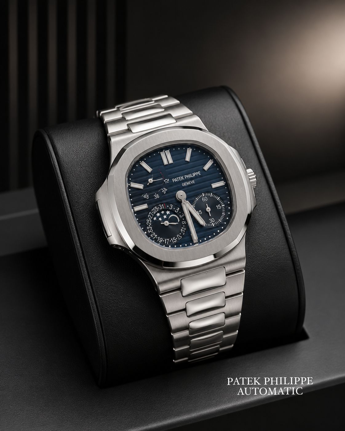 Patek Philippe Nautilus Moon Phase - Navy