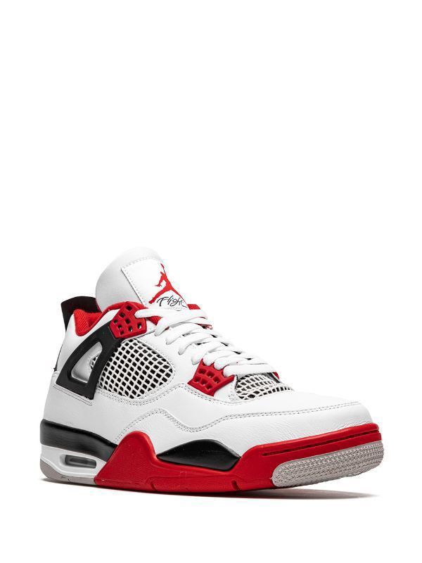 Air Jordan 4 Retro - White / Fire Red
