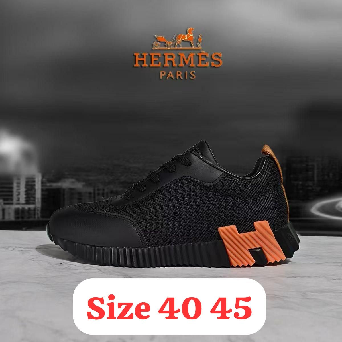 Hermes Bouncing - Black Orange