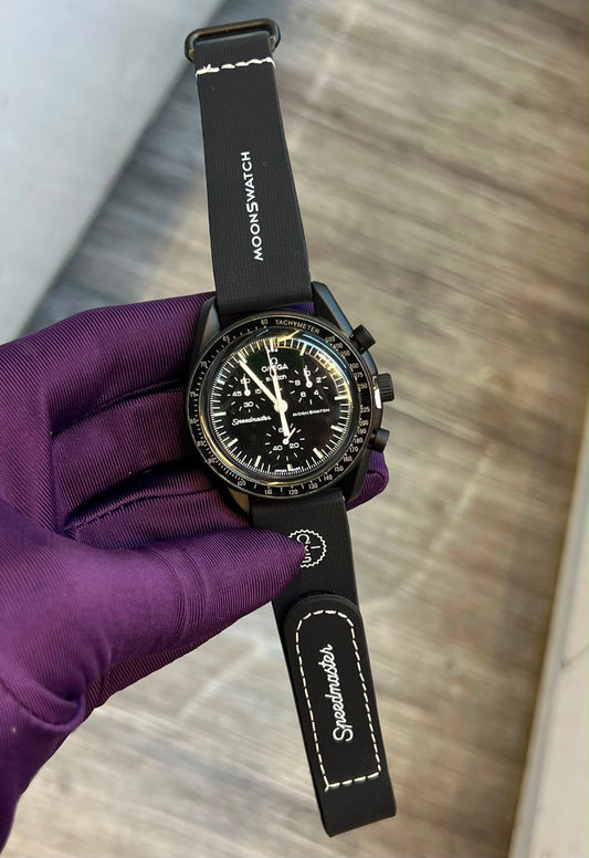 Swatch x Omega Bioceramic Moonswatch Mission to Neptune - Black