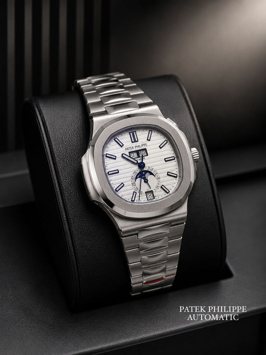 Patek Philippe Nautilus Moon Phase - White