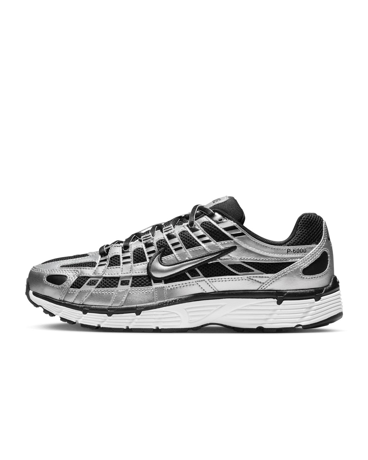 Nike P-6000 - Metallic Silver Black White