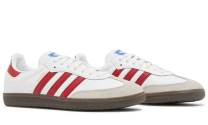 Adidas Samba - White Scarlet