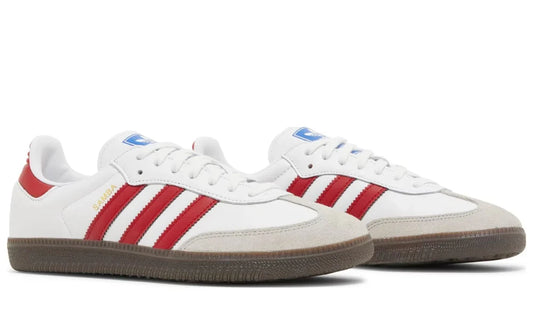 Adidas Samba - White Scarlet