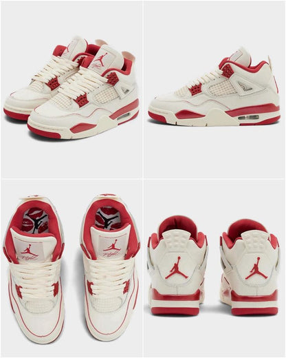 Air Jordan 4 Retro - White / Red