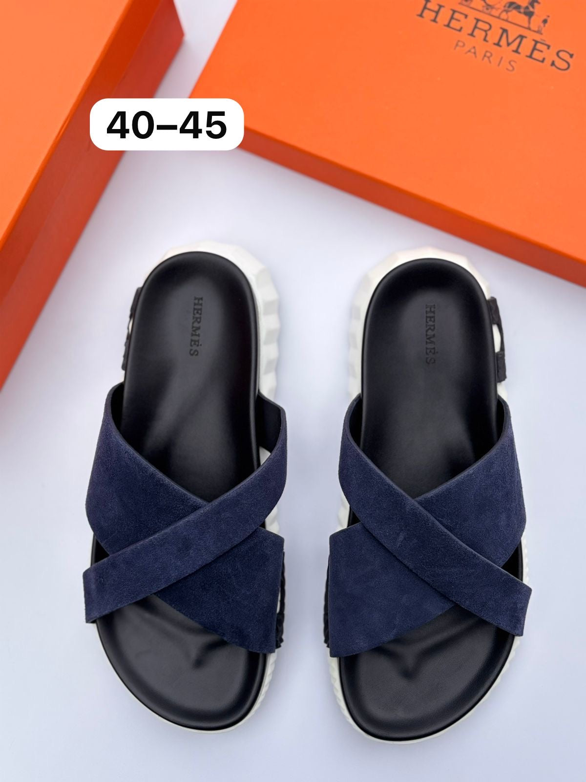 Hermes Infra - Navy Blue Suede