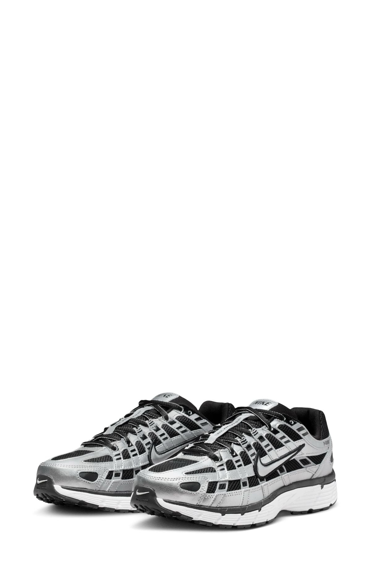 Nike P-6000 - Metallic Silver Black White
