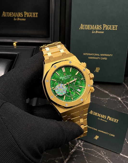 Audemars Piguet Royal Oak Chronograph - Gold Green