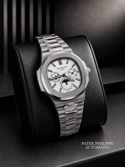 Patek Philippe Nautilus Moon Phase - White