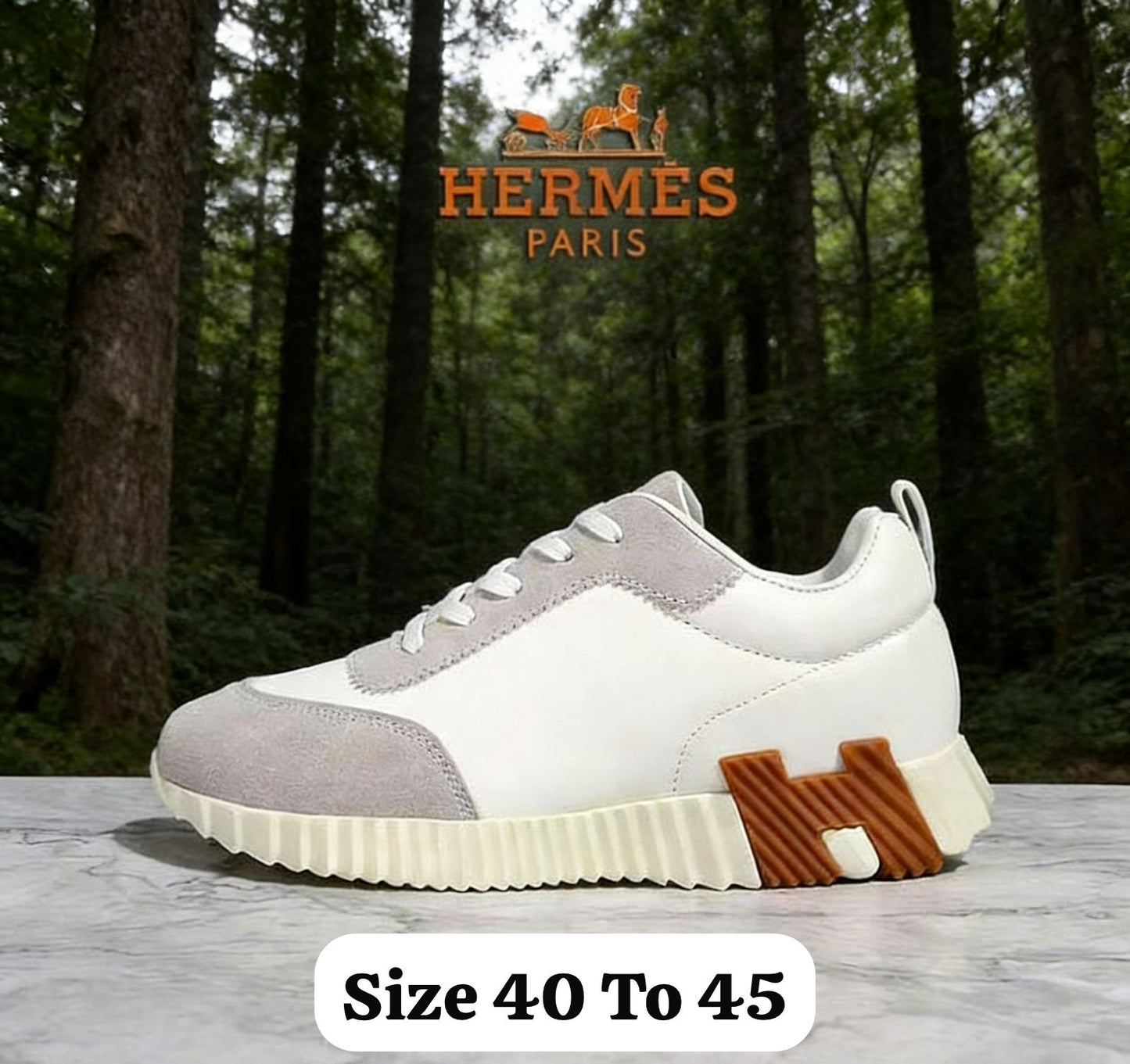 Hermes Bouncing - White Cream