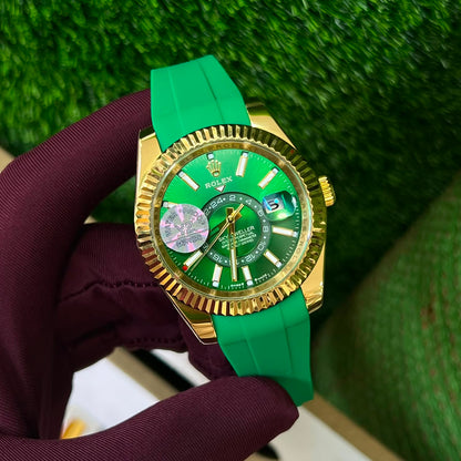 Rolex Sky-Dweller -Sunburst Green