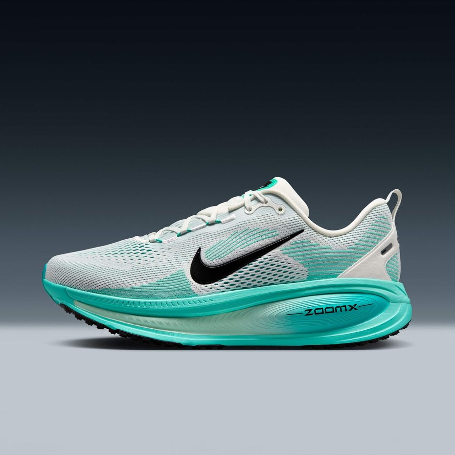 Nike Vomero 18 -Summit White, Dusty Cactus, and Geode Teal colorway