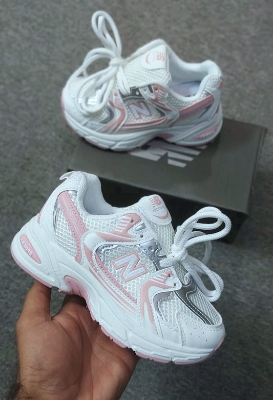 New Balance 530 Kids - White Pink