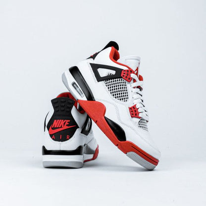 Air Jordan 4 Retro - White / Fire Red