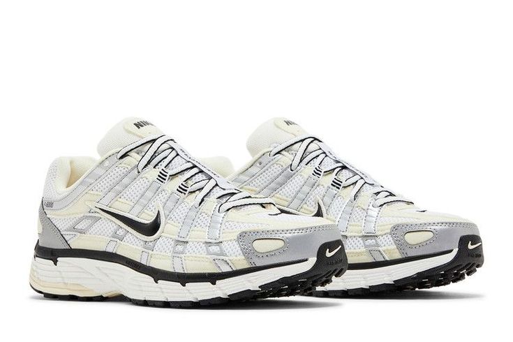 Nike P-6000 - Coconut Milk Metallic Silver