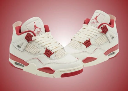 Air Jordan 4 Retro - White / Red