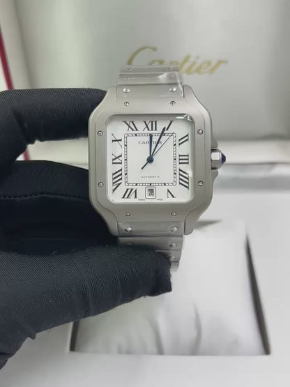Cartier Santos - silver white
